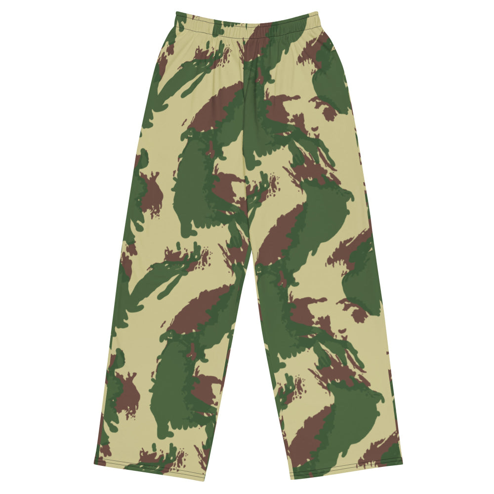 British Denison Pattern 59 Wild Geese Movie Simba CAMO unisex wide-leg pants - 2XS - Unisex Wide-Leg Pants