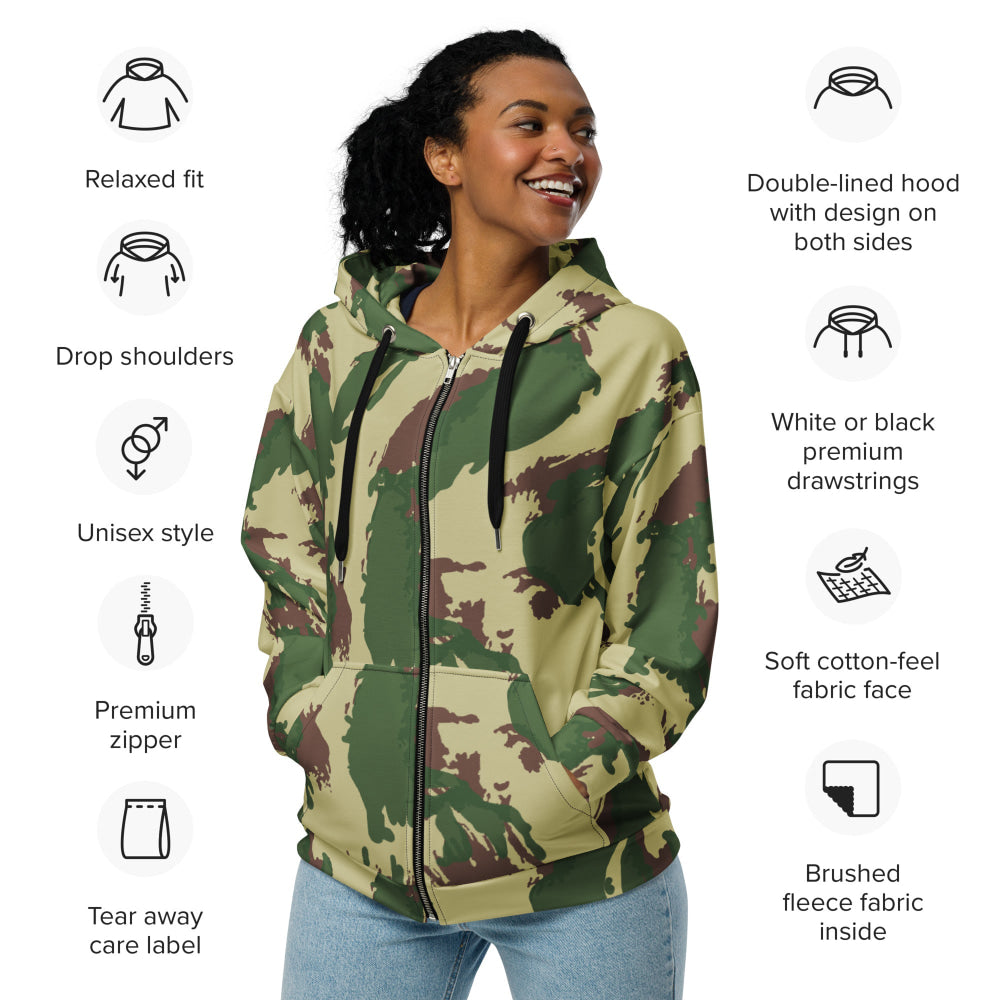 British Denison Pattern 59 Wild Geese Movie Simba CAMO Unisex zip hoodie - Zip Hoodie