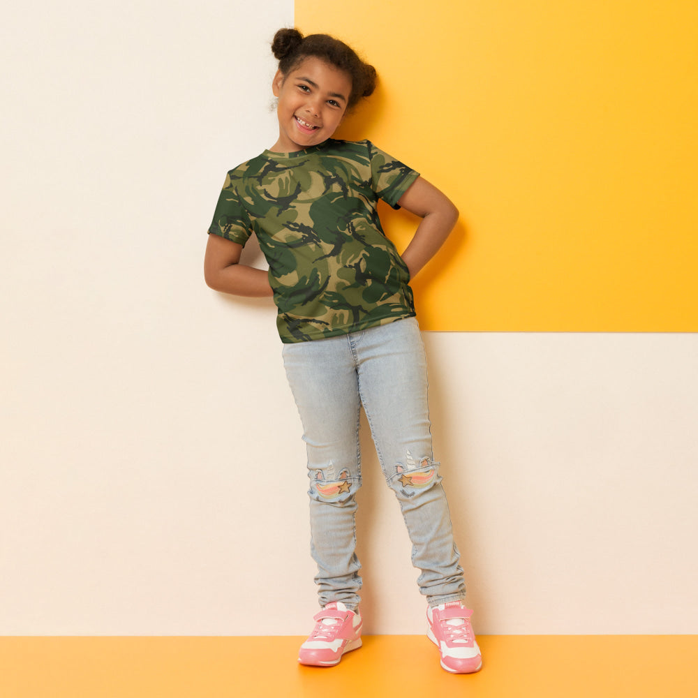 British DPM Denison Colored CAMO Kids crew neck t-shirt - Crew Neck T-shirt