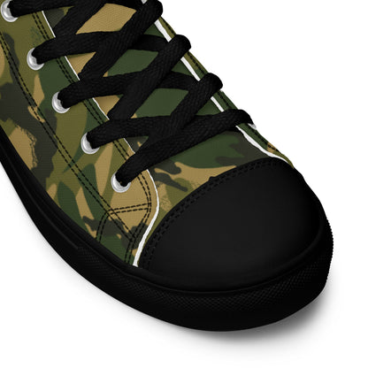 British DPM Denison Colored CAMO Men’s high top canvas shoes - Mens High Top Canvas Shoes