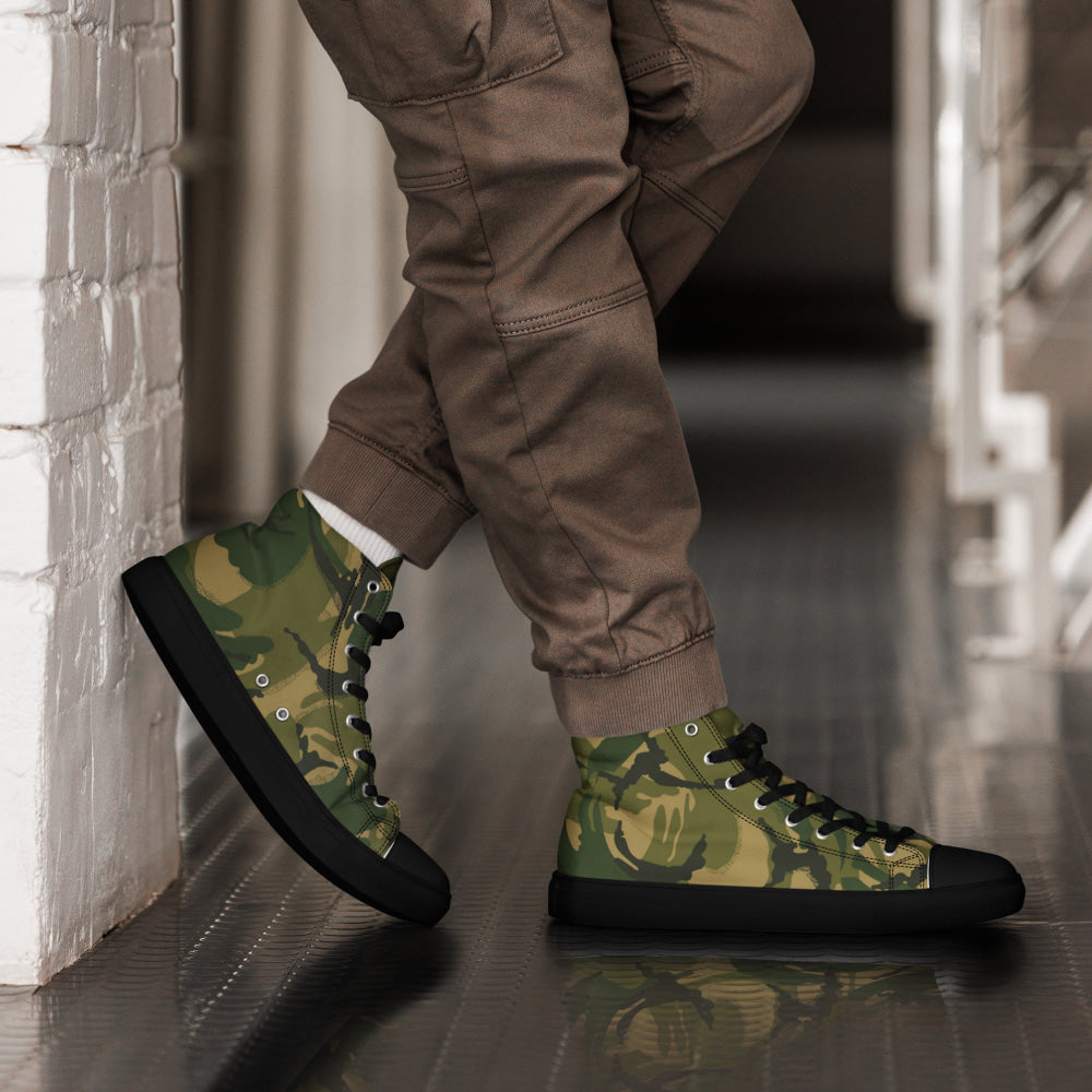 British DPM Denison Colored CAMO Men’s high top canvas shoes - 5 - Mens High Top Canvas Shoes