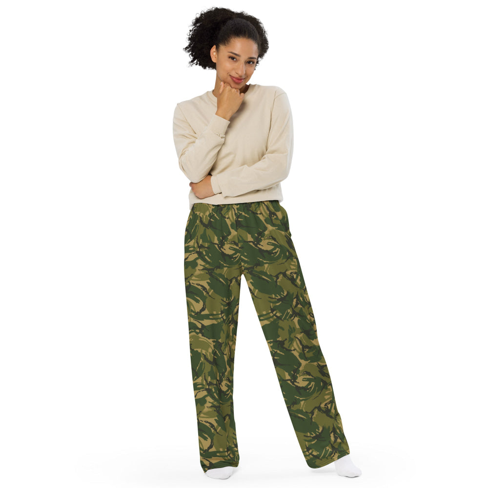 British DPM Denison Colored CAMO unisex wide-leg pants - Unisex Wide-Leg Pants