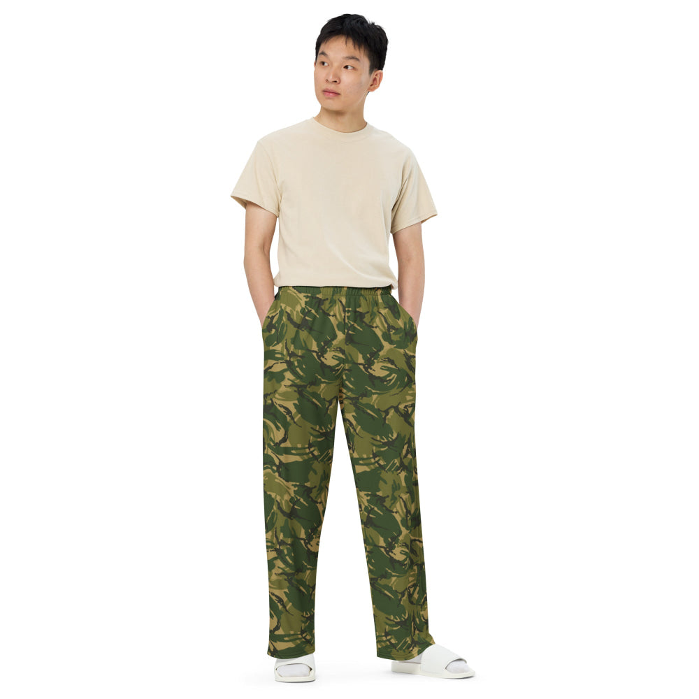 British DPM Denison Colored CAMO unisex wide-leg pants - Unisex Wide-Leg Pants