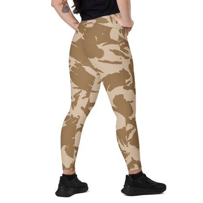 British DPM Desert CAMO Leggings with pockets - 2XS - Womens With Pockets