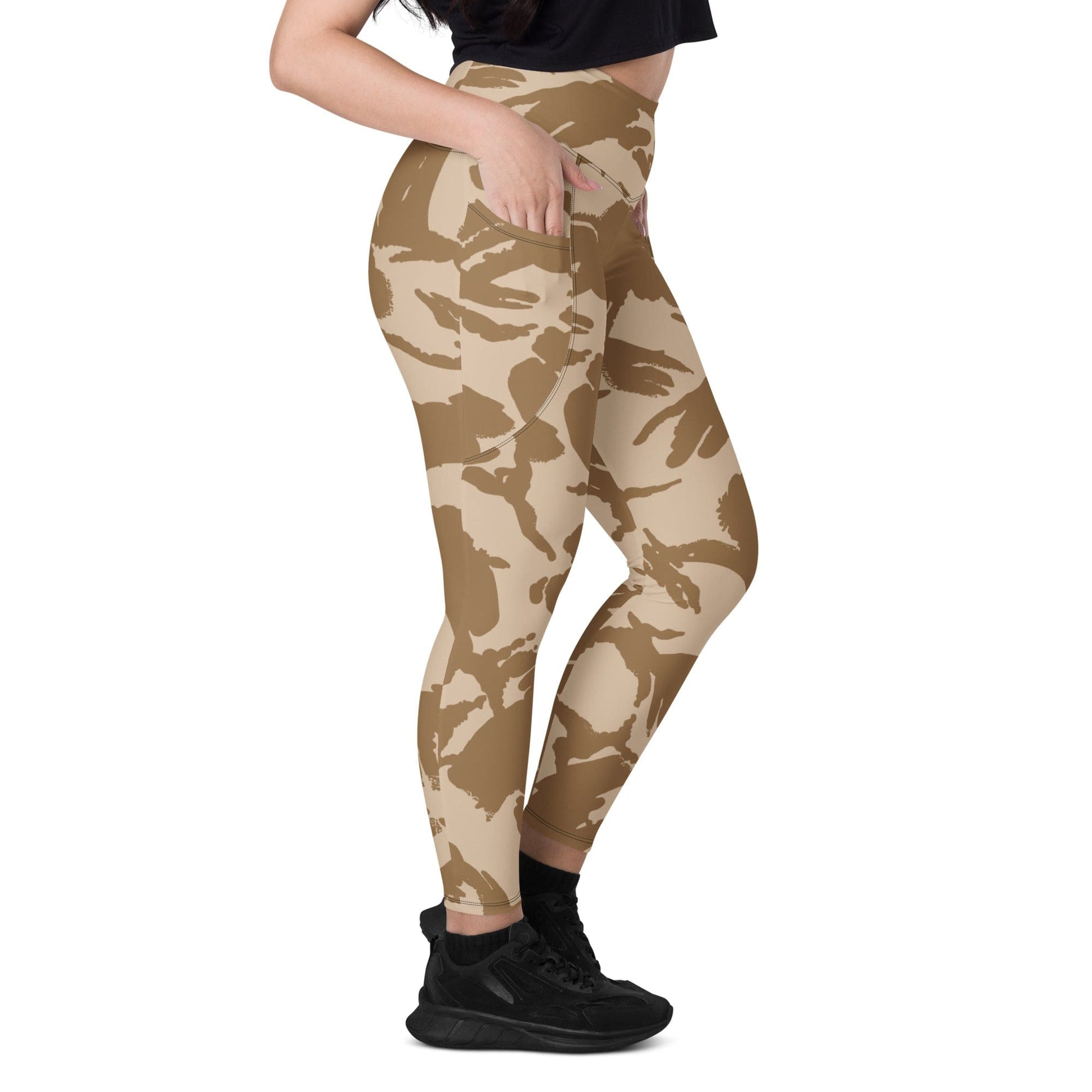 British DPM Desert CAMO Leggings with pockets - Womens With Pockets