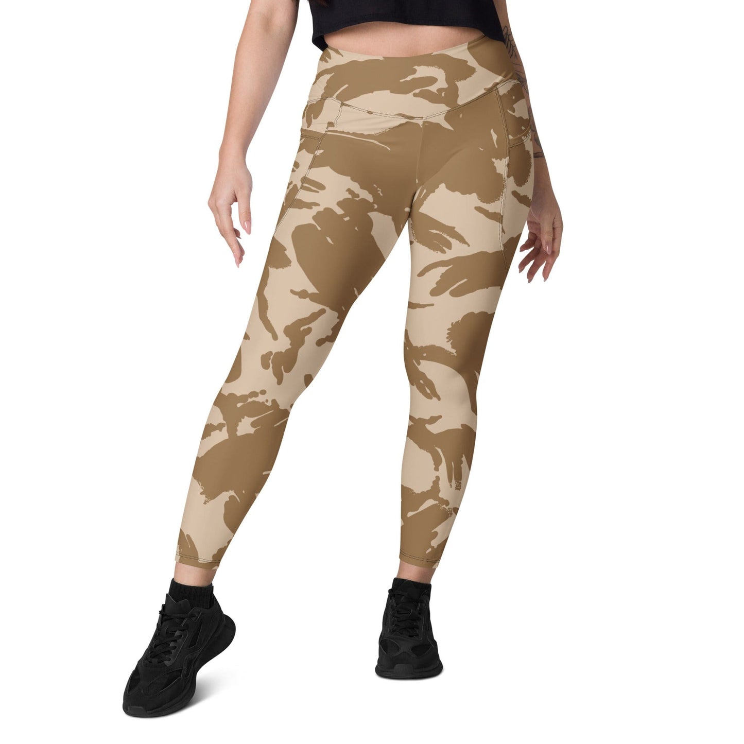 British DPM Desert CAMO Leggings with pockets - Womens With Pockets