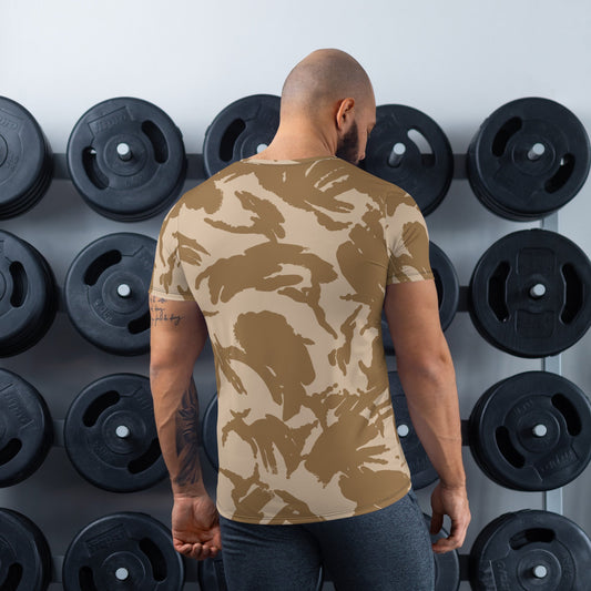 British DPM Desert CAMO Mens Athletic T-shirt - T-Shirts