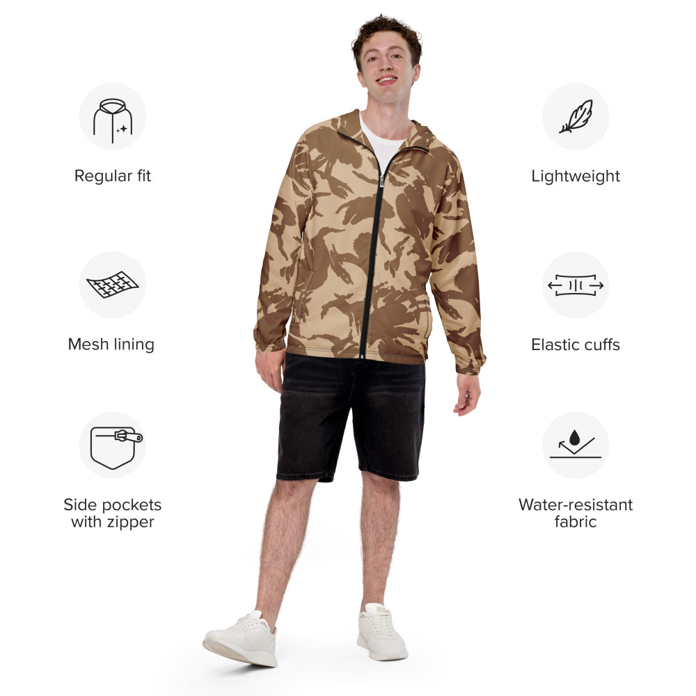 British DPM Desert CAMO Men’s windbreaker - Mens Windbreaker