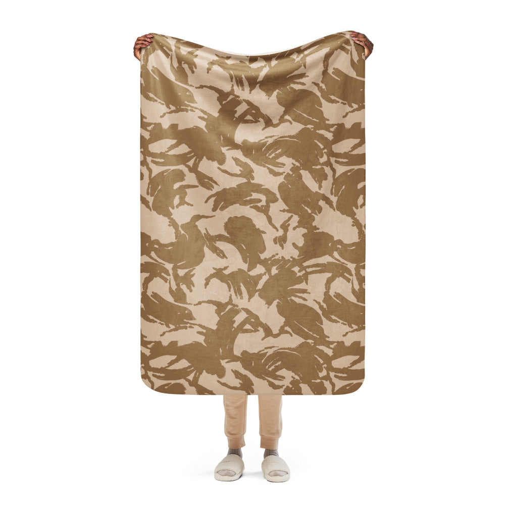 British DPM Desert CAMO Sherpa blanket - 37″×57″ - Blanket