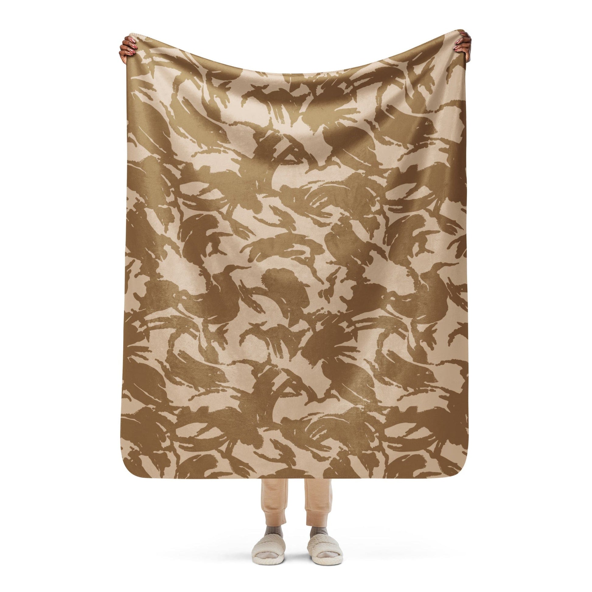 British DPM Desert CAMO Sherpa blanket - 50″×60″ - Blanket