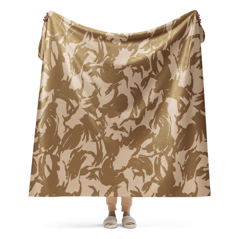 British DPM Desert CAMO Sherpa blanket - 60″×80″