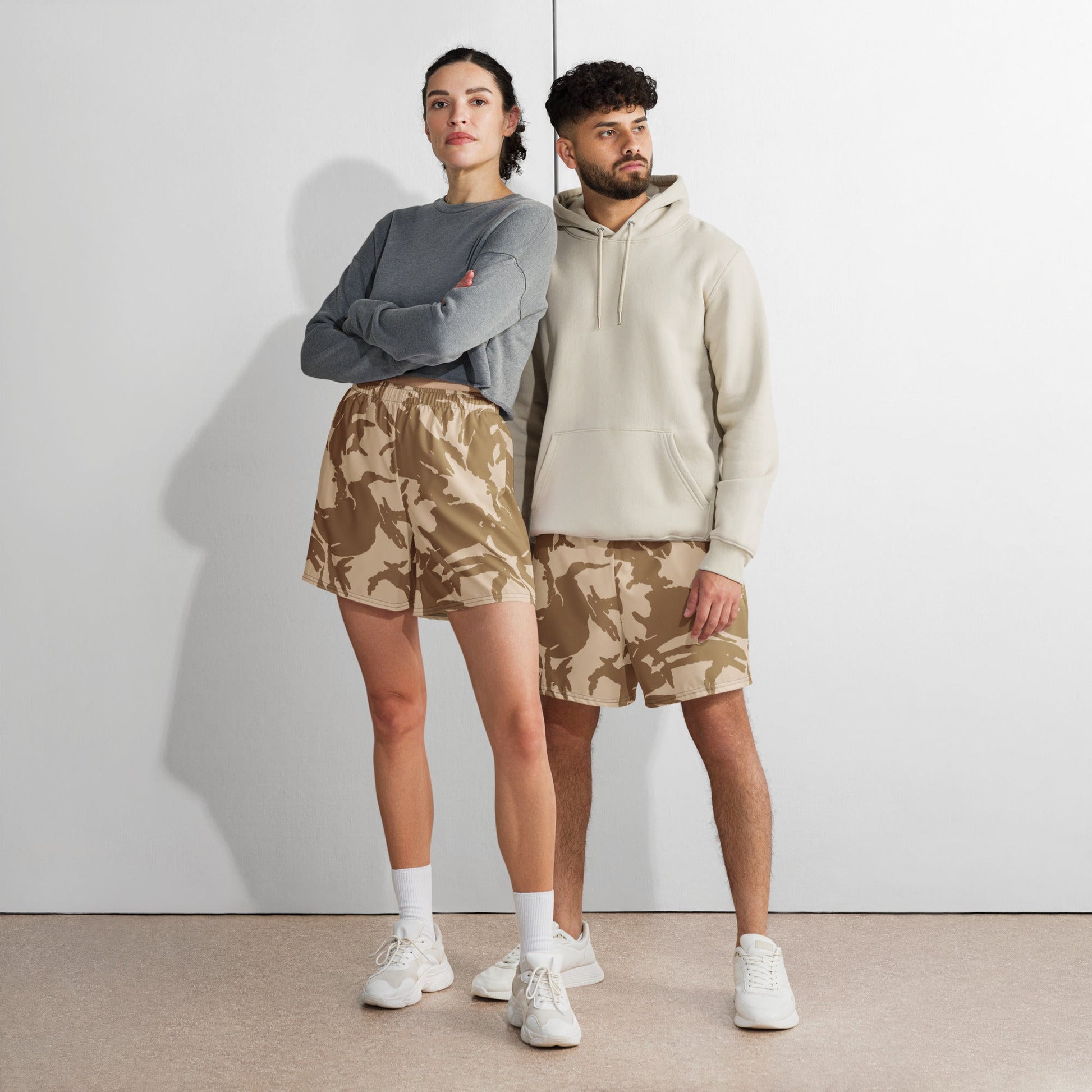 British DPM Desert CAMO Unisex Athletic Long Shorts