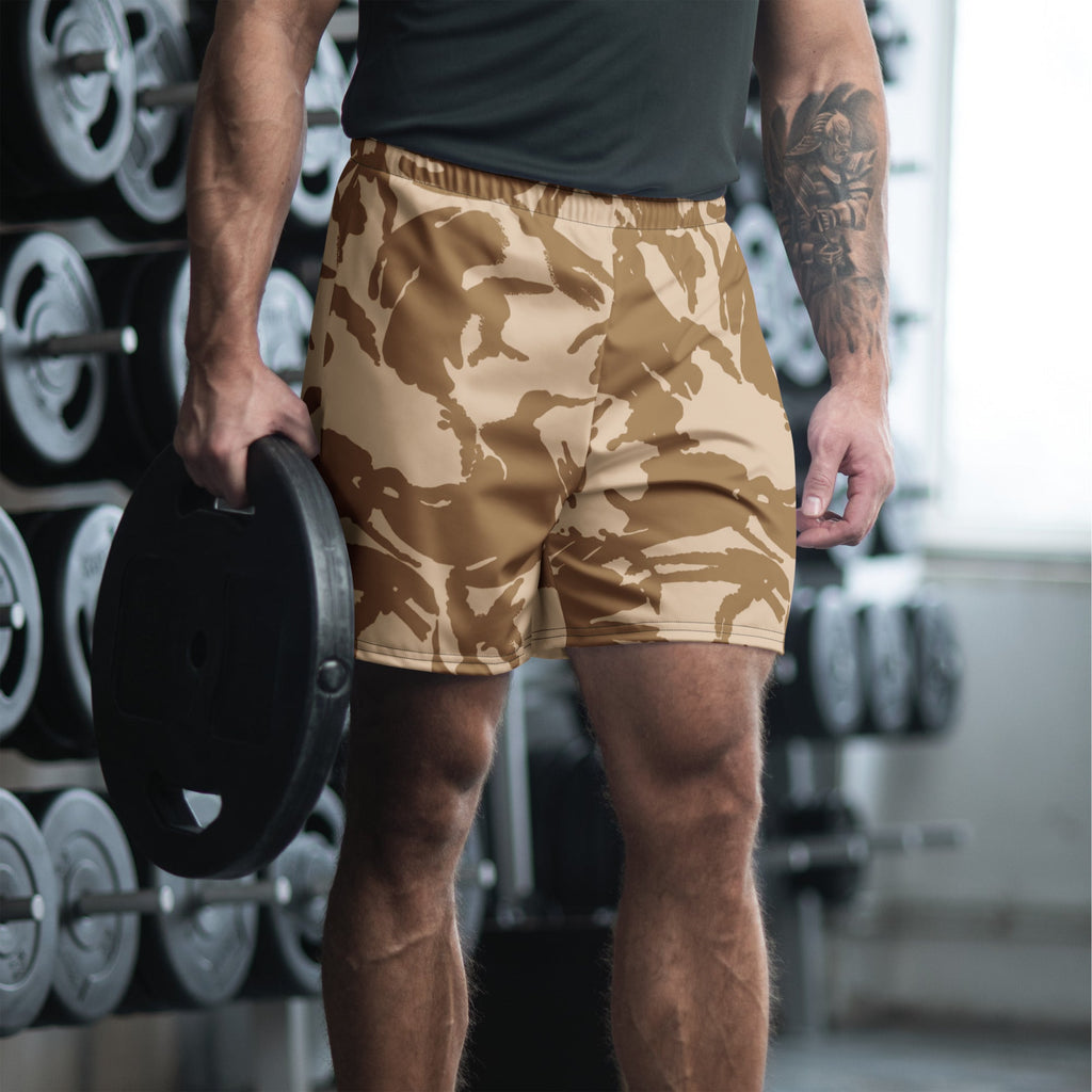 CAMO HQ - DPM Desert CAMO Unisex Athletic Long Shorts - Worldwide