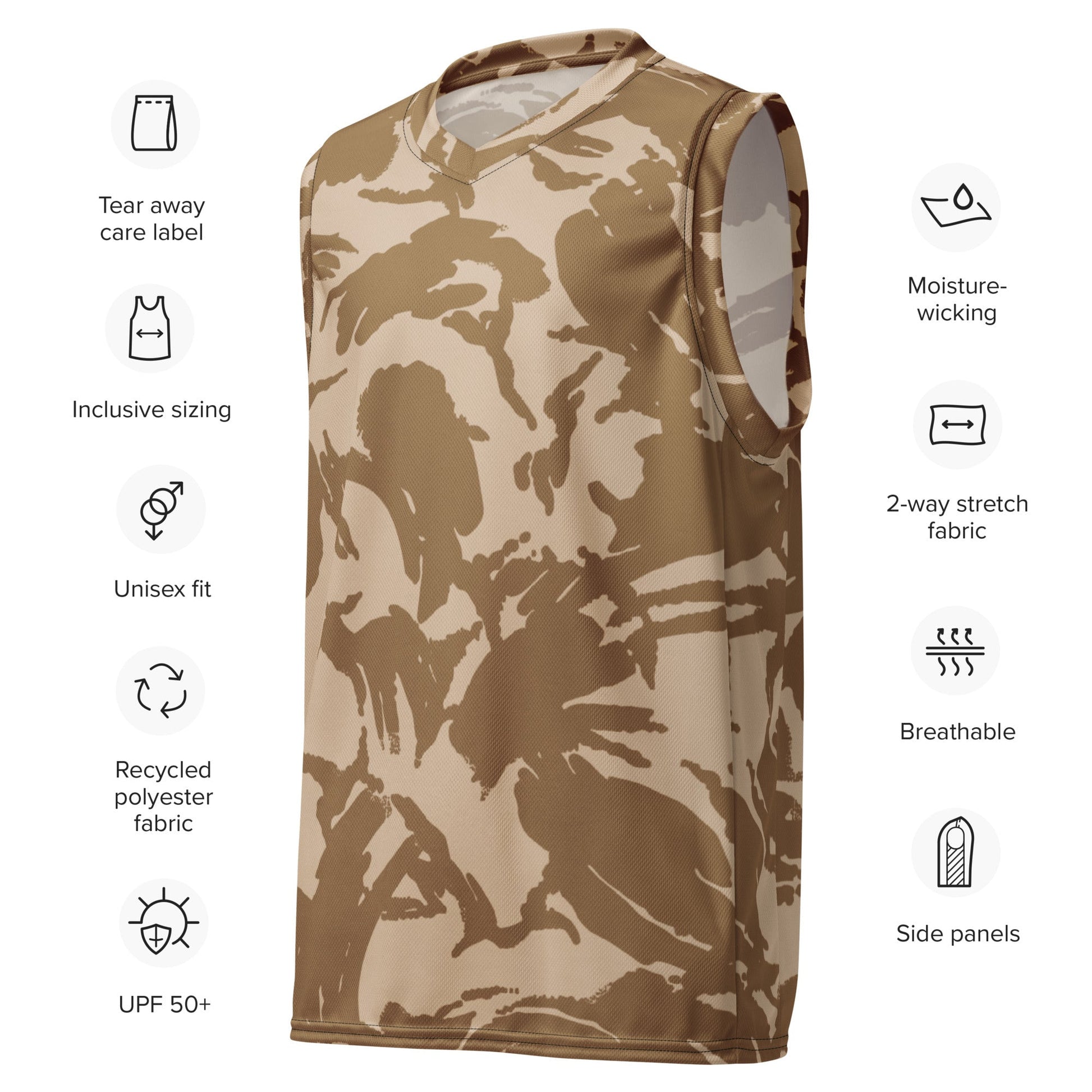 British DPM Desert CAMO unisex basketball jersey Basketball Jerseys