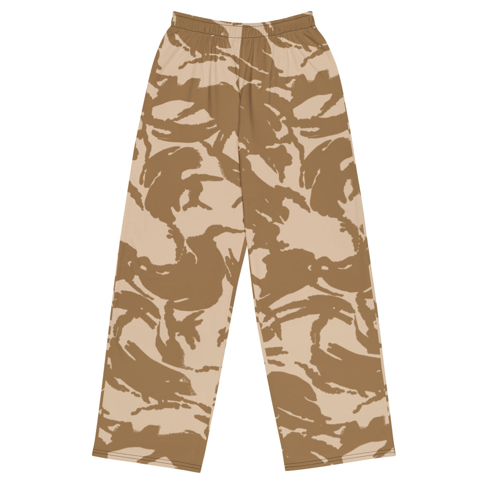 British DPM Desert CAMO unisex wide-leg pants - 2XS - Unisex Wide-Leg Pants