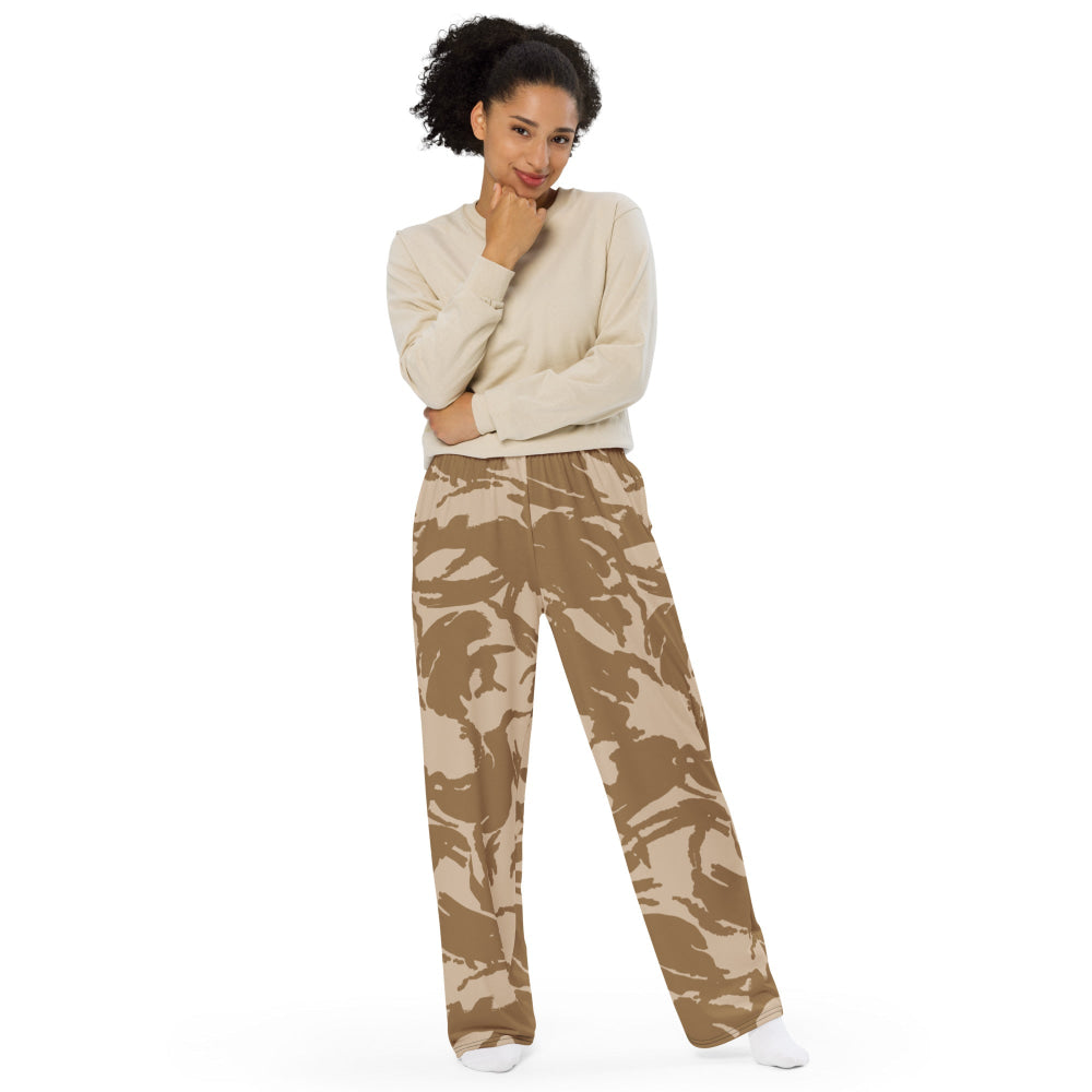 British DPM Desert CAMO unisex wide-leg pants - Unisex Wide-Leg Pants