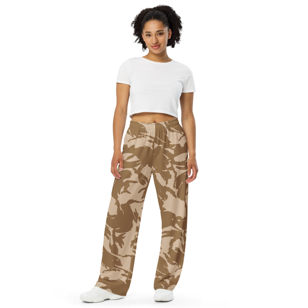 British DPM Desert CAMO unisex wide-leg pants - Unisex Wide-Leg Pants