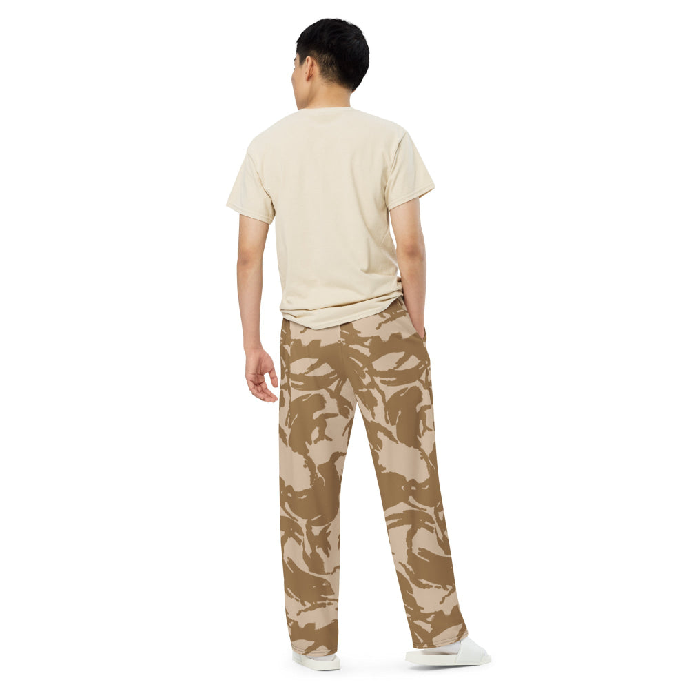 British DPM Desert CAMO unisex wide-leg pants - Unisex Wide-Leg Pants