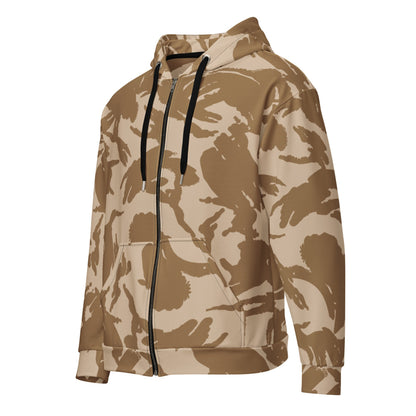 British DPM Desert CAMO Unisex zip hoodie - 2XS - Zip Hoodie