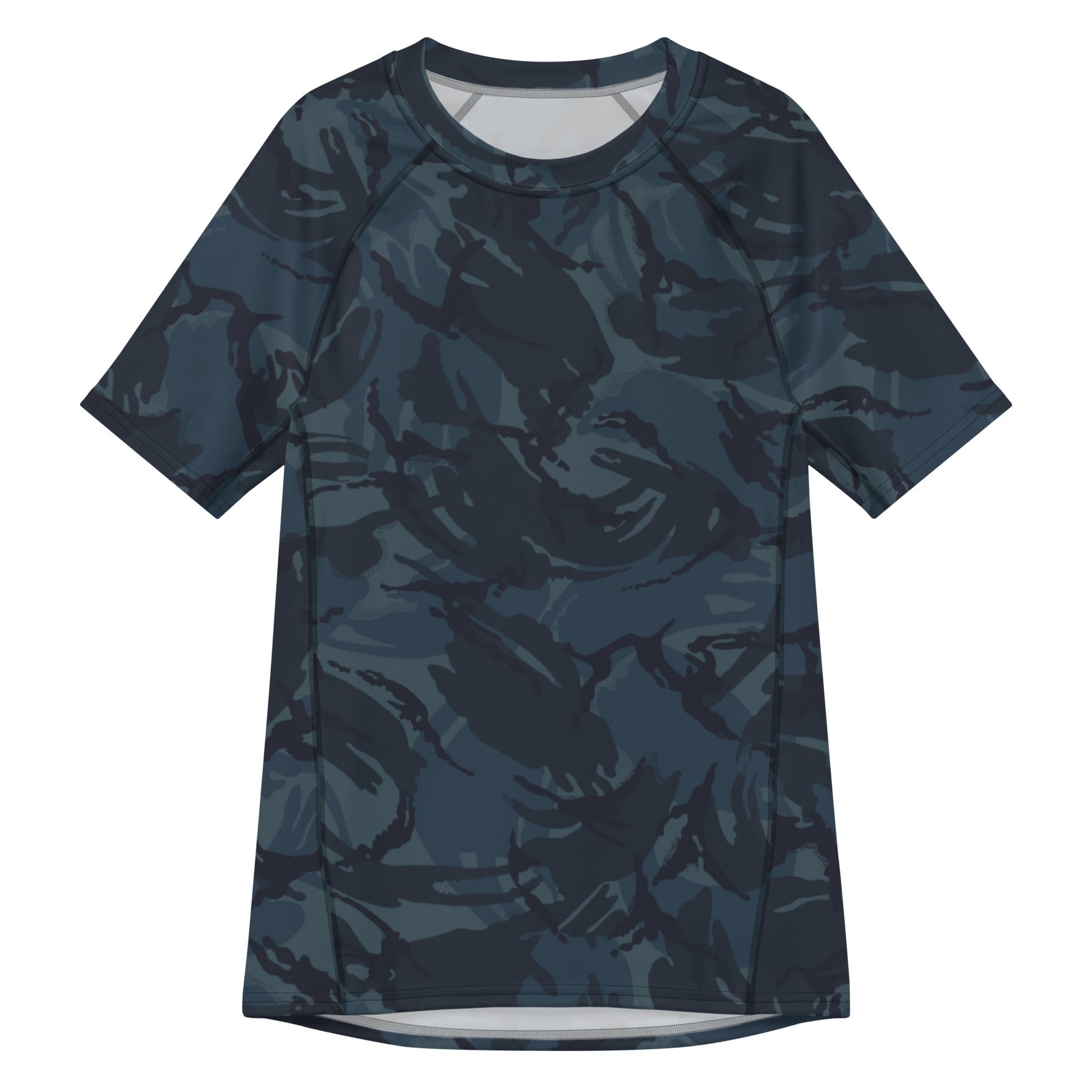 British DPM Night CAMO Mens Short-Sleeve Rash Guard - 2XS - Short-sleeve Guards