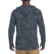 DPM Night CAMO Mens Sunscreen Sports Hoodie With Thumb Holes - S / White