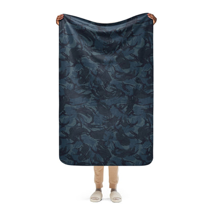 British DPM Night CAMO Sherpa blanket - 37″×57″ - Blankets