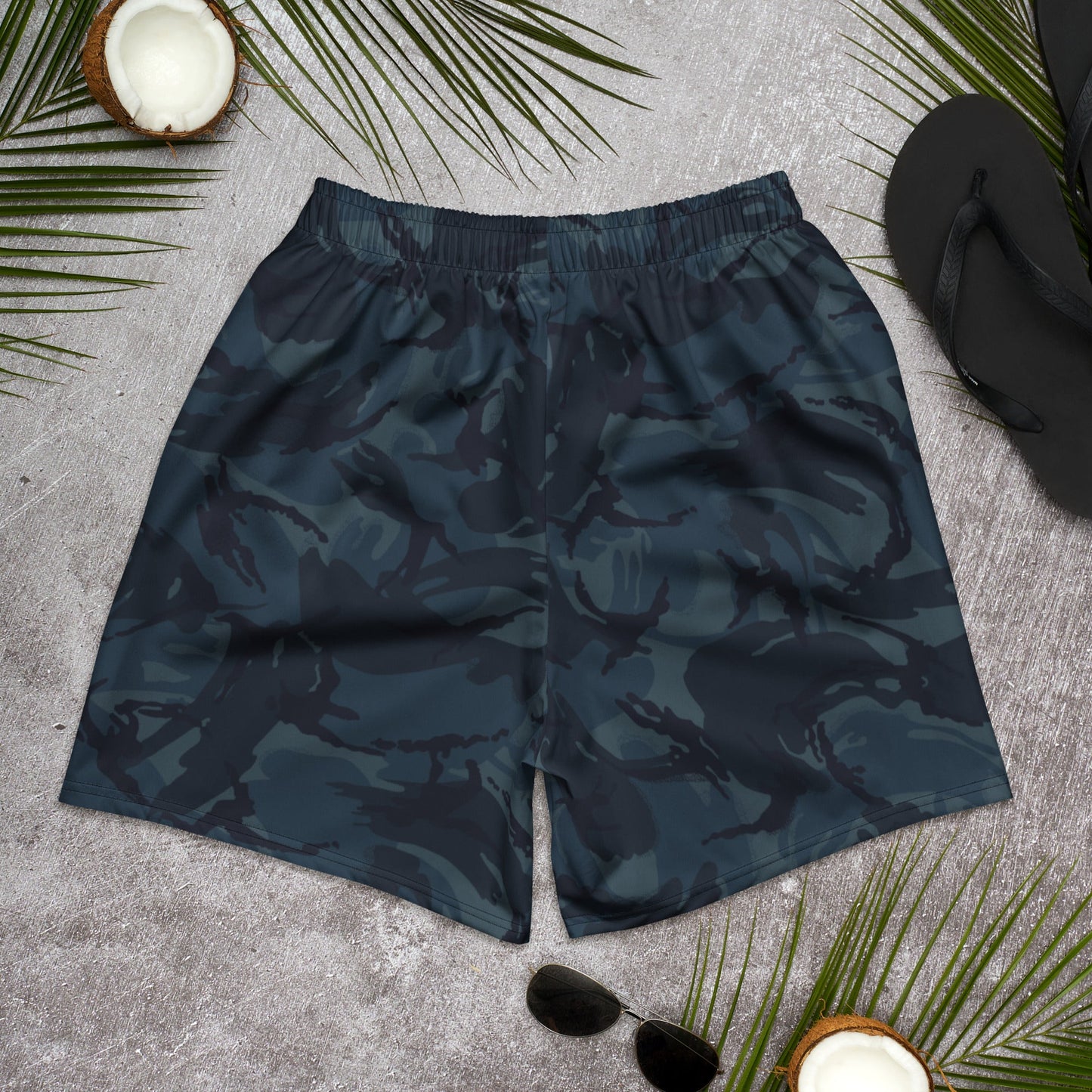 British DPM Night CAMO Unisex Athletic Long Shorts