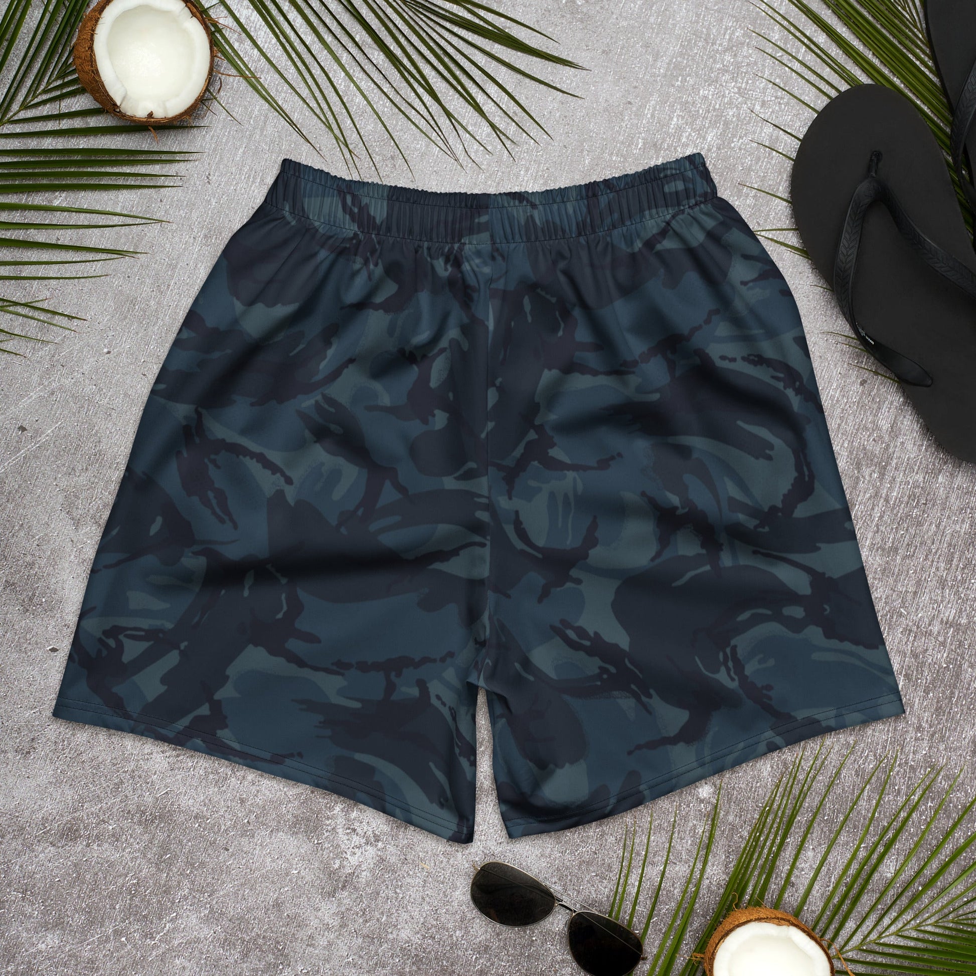 British DPM Night CAMO Unisex Athletic Long Shorts