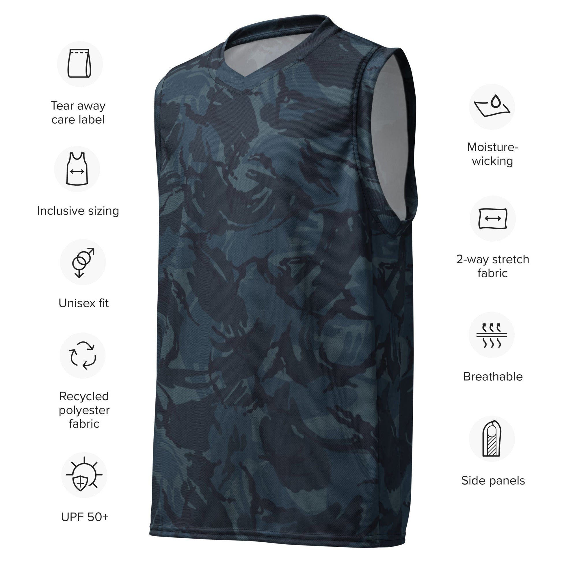 British DPM Night CAMO unisex basketball jersey - Basketball Jerseys