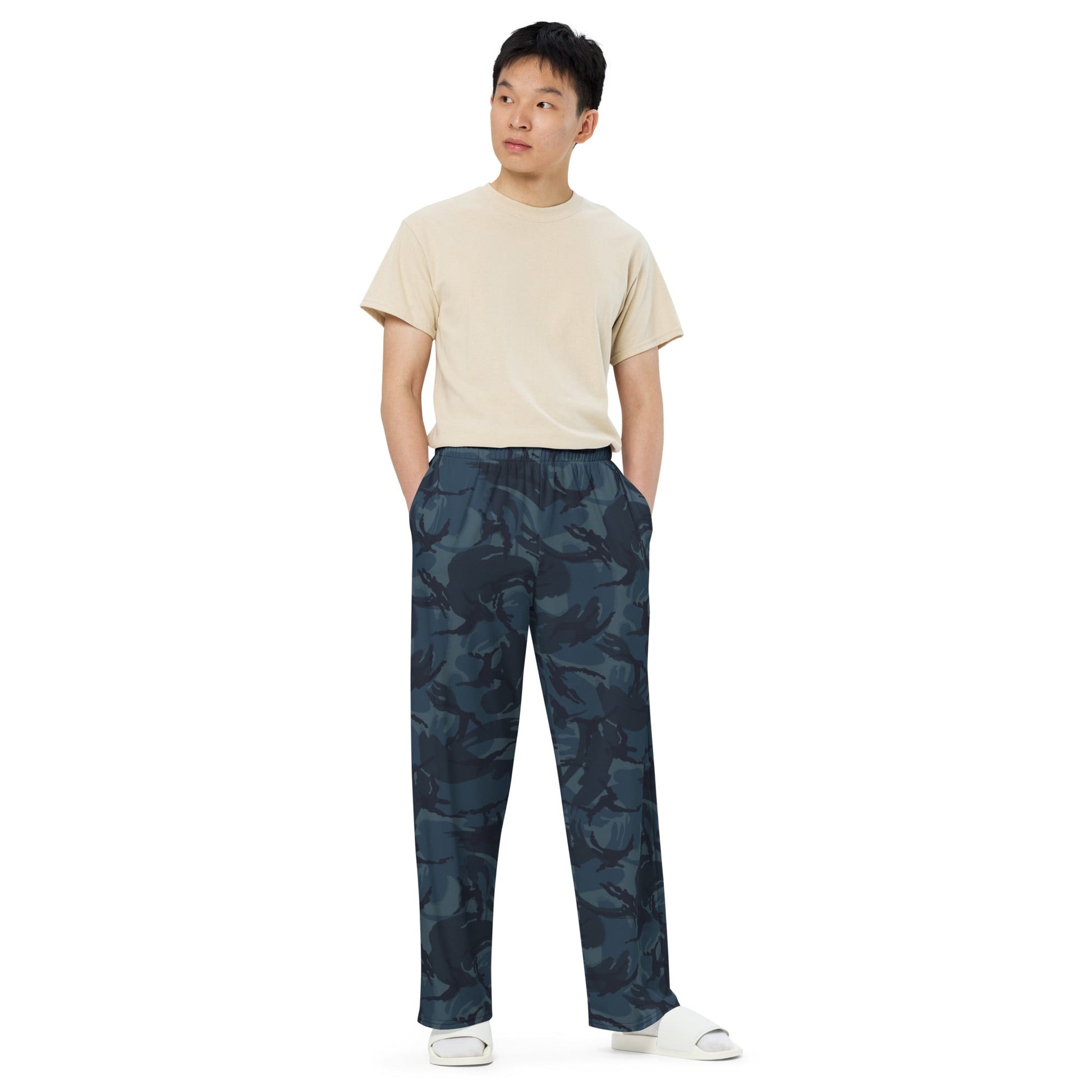 British DPM Night CAMO unisex wide-leg pants - Wide-leg Pants