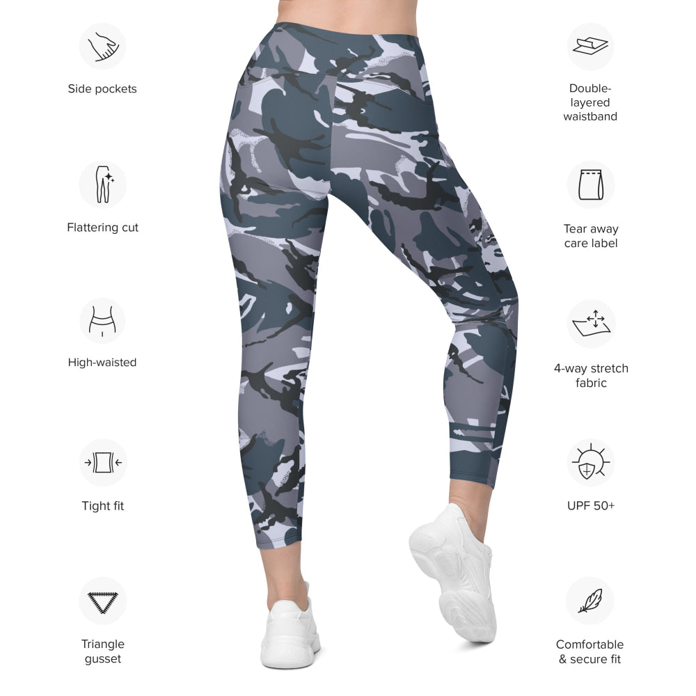 British DPM OPFOR CAMO Leggings with pockets - Womens With Pockets