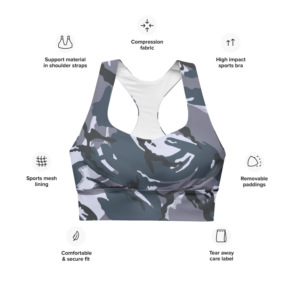 British DPM OPFOR CAMO Longline sports bra - Womens Sports Bra