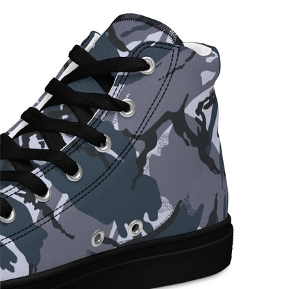 British DPM OPFOR CAMO Men’s high top canvas shoes - Mens High Top Canvas Shoes