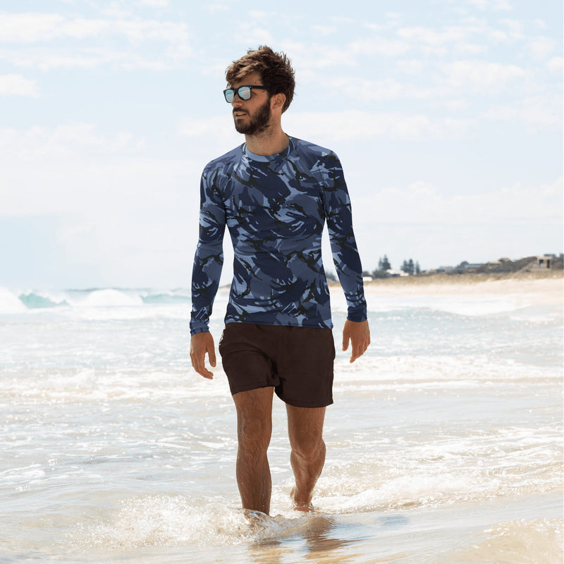 DPM OPFOR CAMO Mens Long-Sleeve Rash Guard - XS