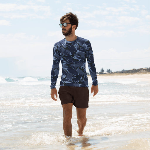 DPM OPFOR CAMO Mens Long-Sleeve Rash Guard - XS