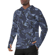 DPM OPFOR CAMO Mens Sunscreen Sports Hoodie With Thumb Holes - S / White