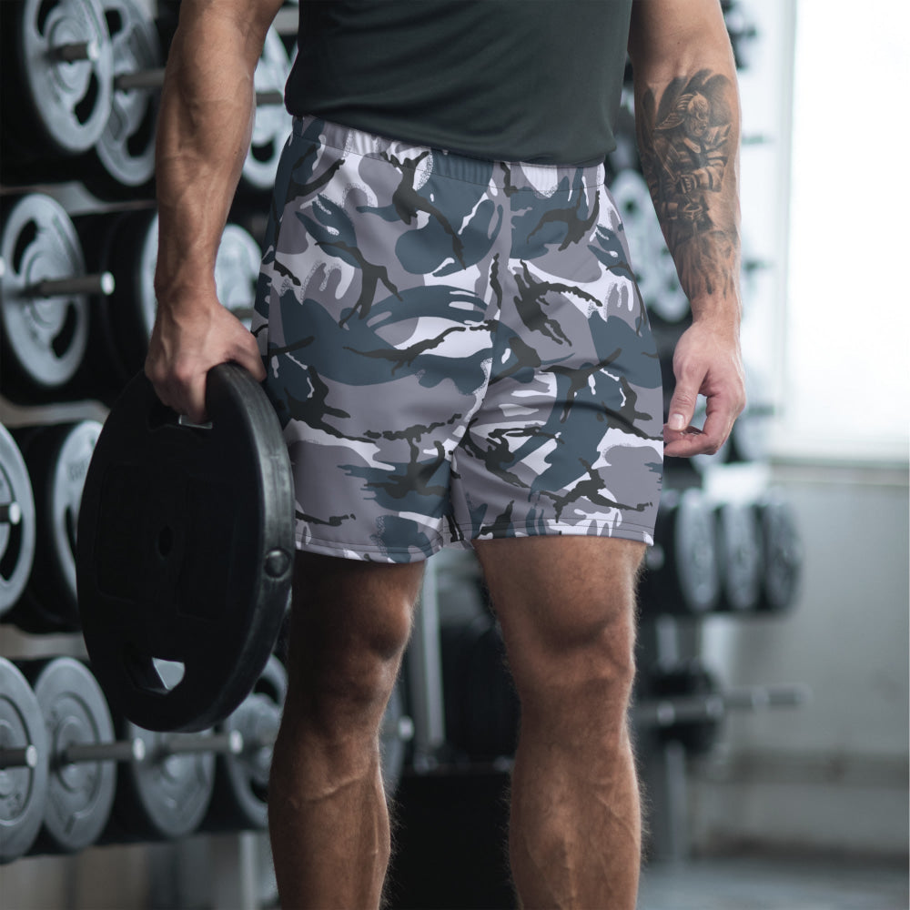 British DPM OPFOR CAMO Unisex Athletic Long Shorts - 2XS