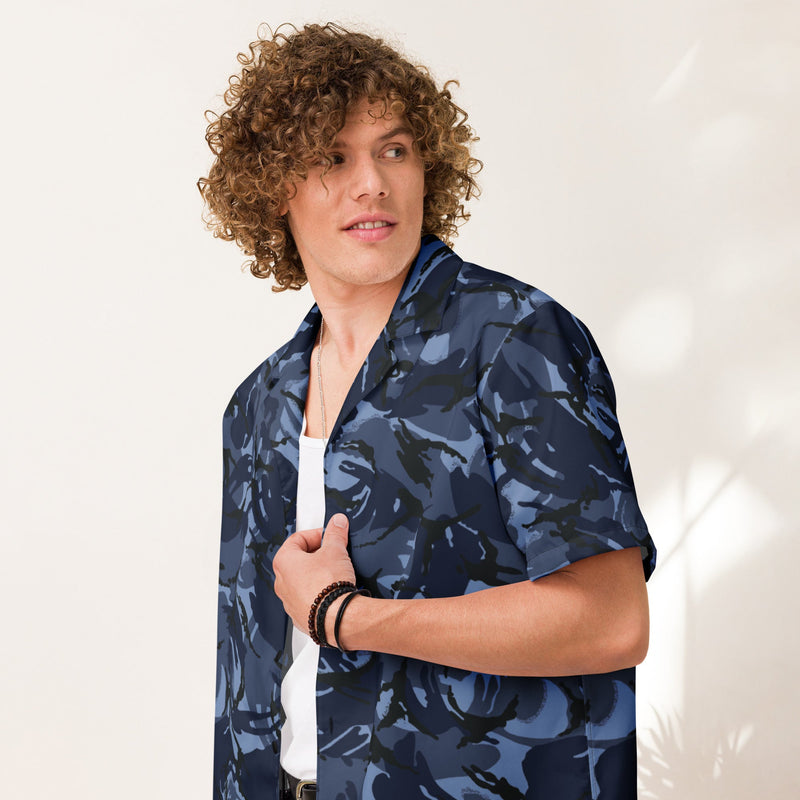 DPM OPFOR CAMO Unisex Short-Sleeve Button Shirt - Button-Up