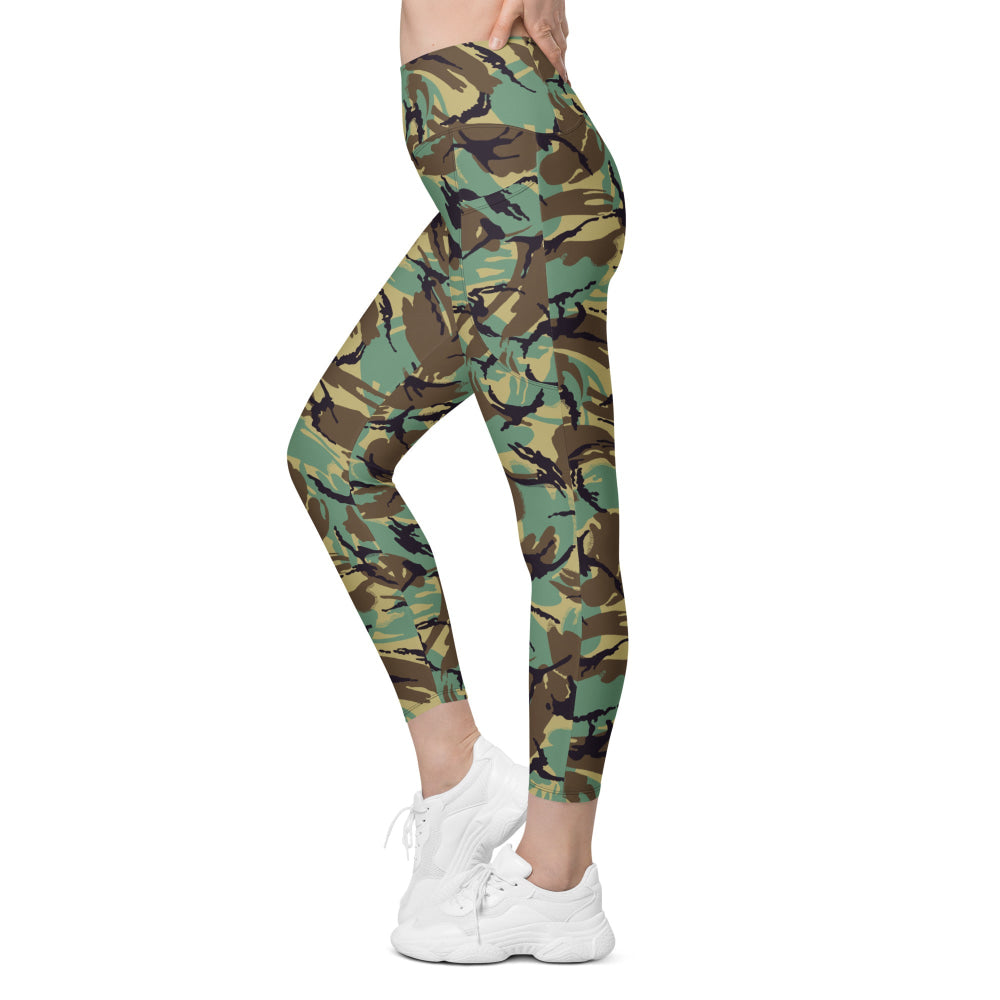 British DPM P60 Wild Geese Movie CAMO Leggings with pockets - Womens With Pockets