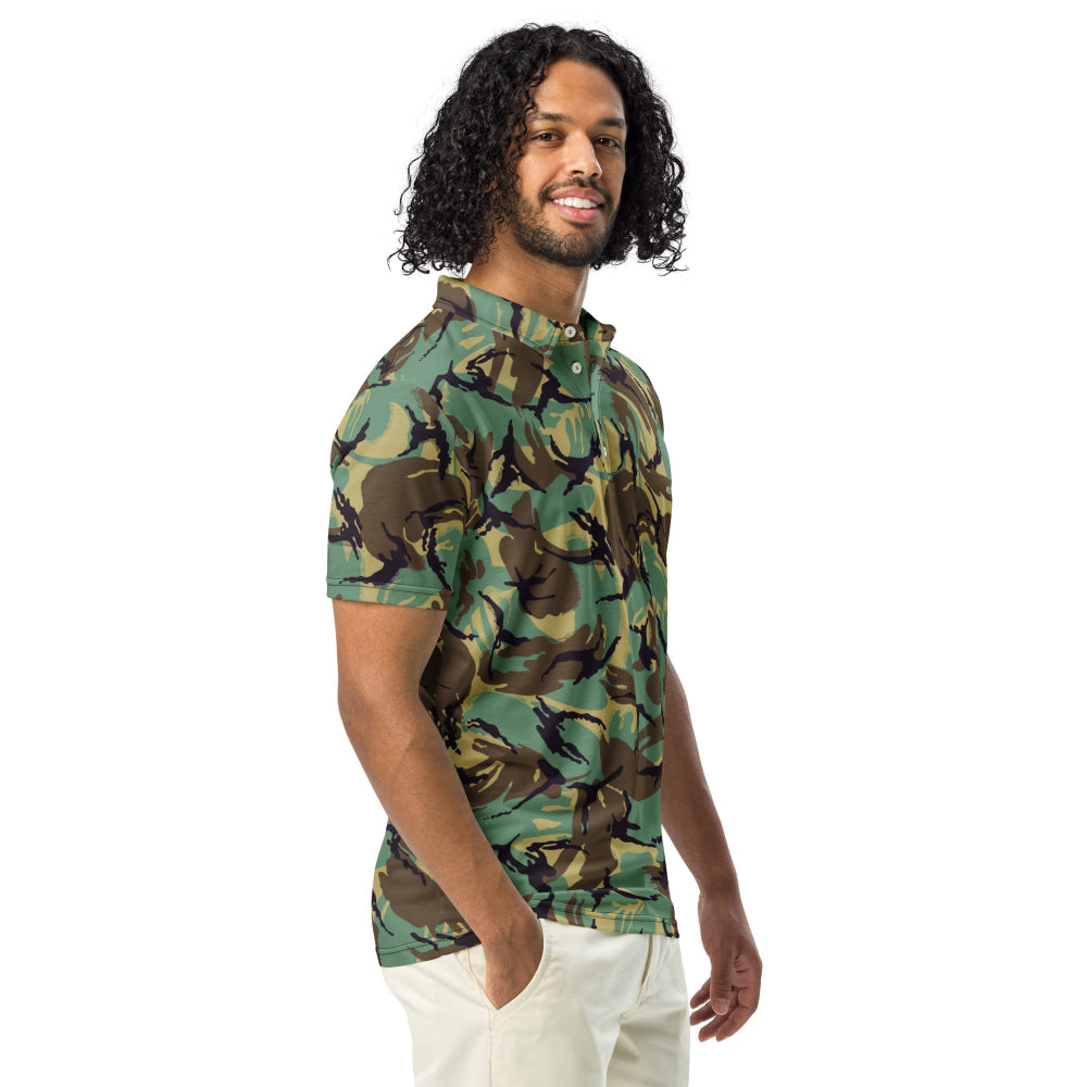 British DPM P60 Wild Geese Movie CAMO Men’s slim fit polo - Mens Slim Fit Polo