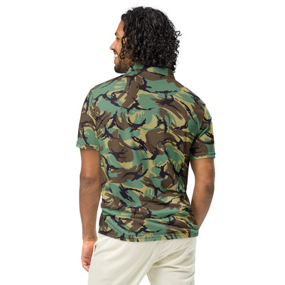 British DPM P60 Wild Geese Movie CAMO Men’s slim fit polo - Mens Slim Fit Polo