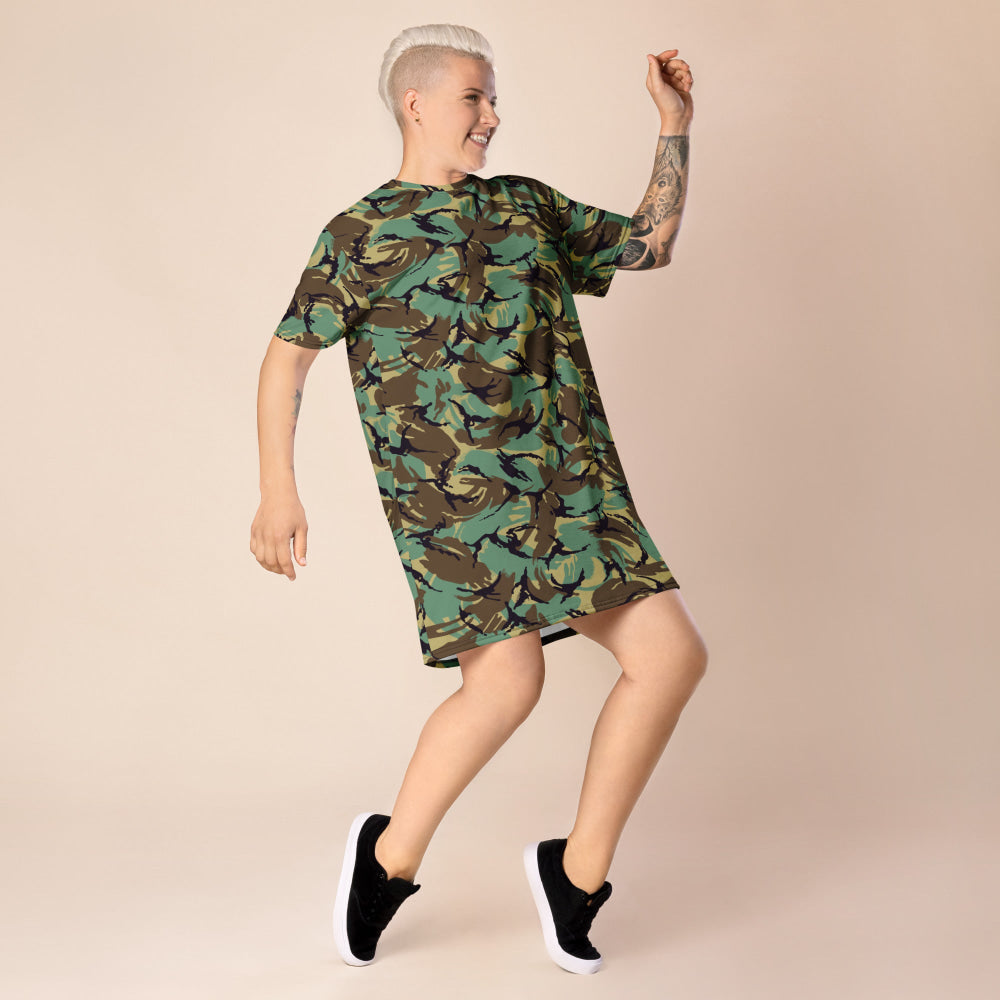 British DPM P60 Wild Geese Movie CAMO T-shirt dress - Womens T-Shirt Dress