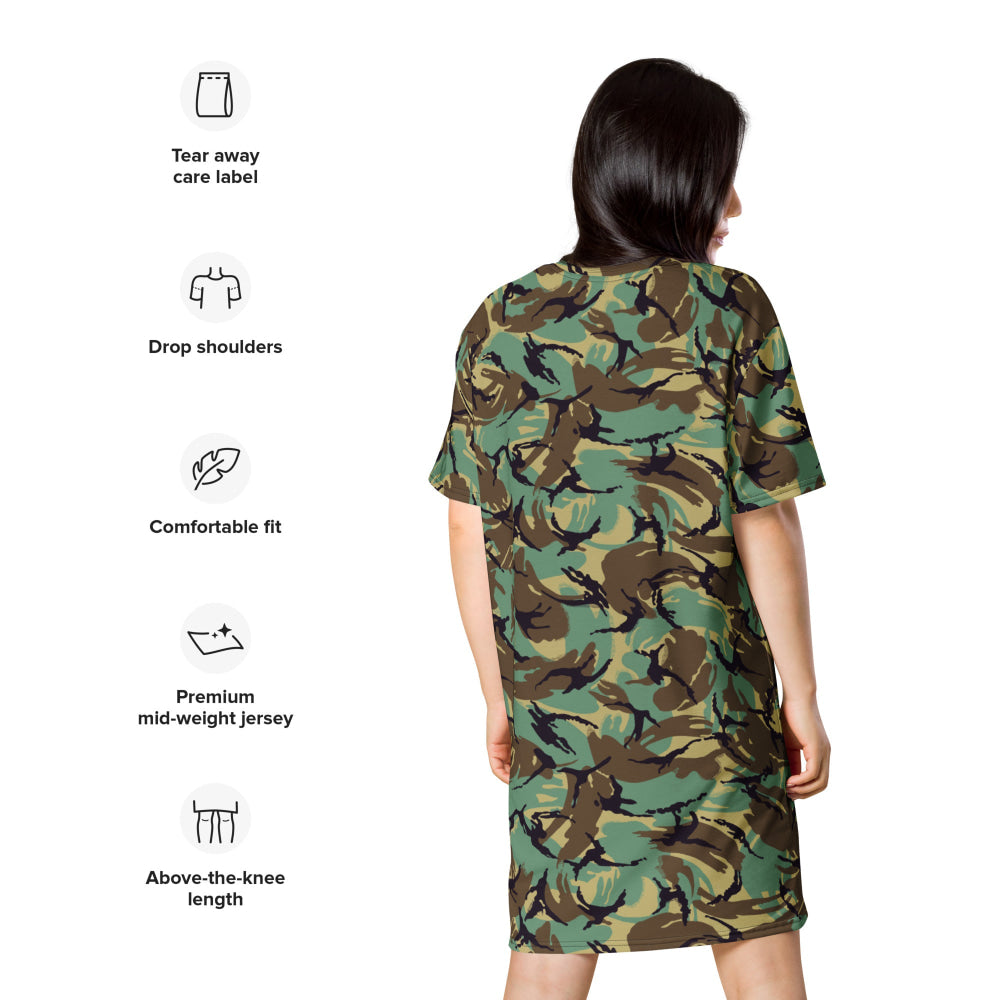 British DPM P60 Wild Geese Movie CAMO T-shirt dress - Womens T-Shirt Dress