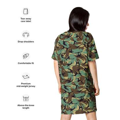 British DPM P60 Wild Geese Movie CAMO T-shirt dress - Womens T-Shirt Dress