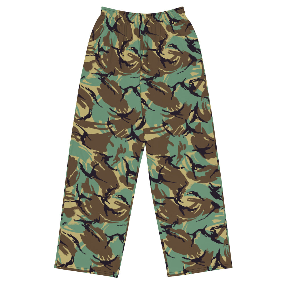 British DPM P60 Wild Geese Movie CAMO unisex wide-leg pants - 2XS - Unisex Wide-Leg Pants