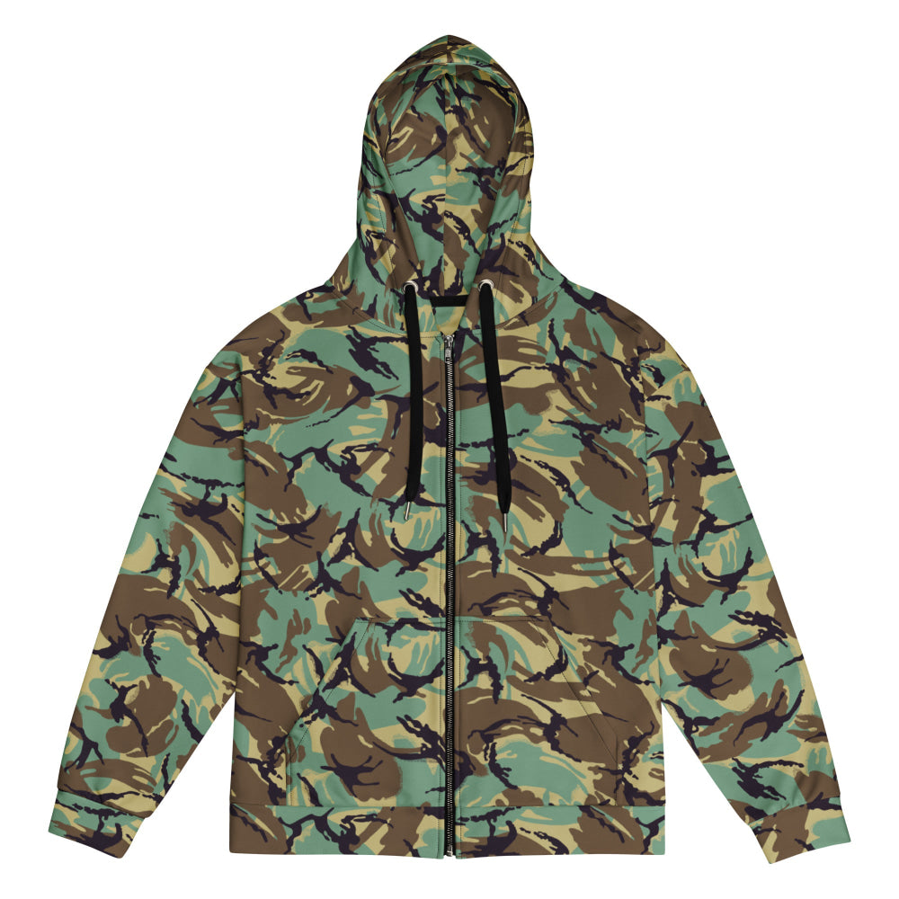 British DPM P60 Wild Geese Movie CAMO Unisex zip hoodie - 2XS - Zip Hoodie