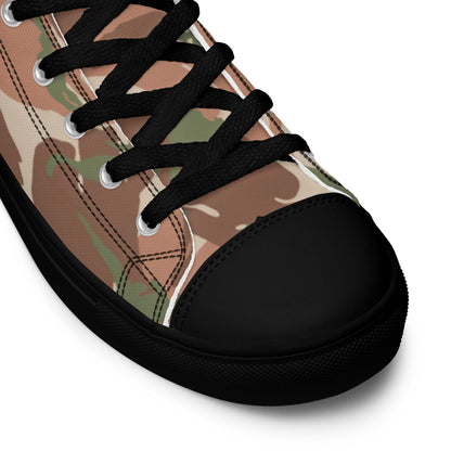 British DPM PECOC CAMO Men’s high top canvas shoes - Mens High Top Canvas Shoes