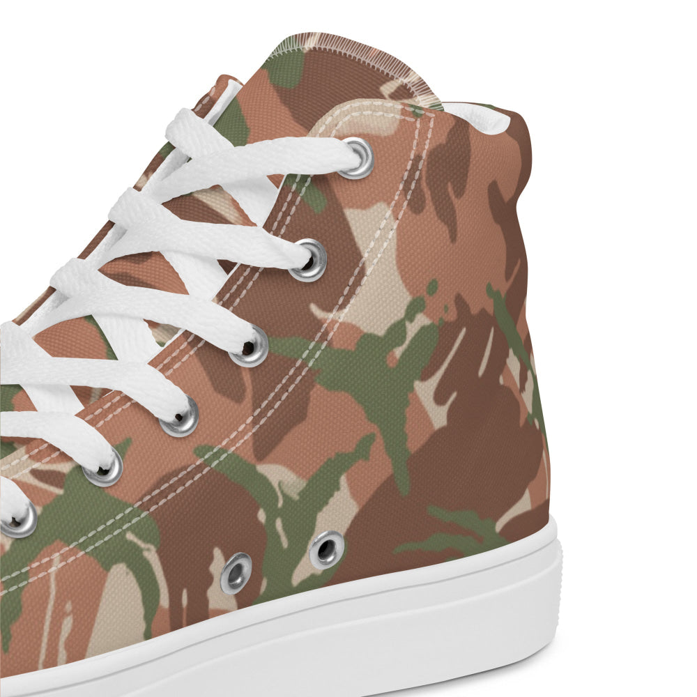 British DPM PECOC CAMO Men’s high top canvas shoes - Mens High Top Canvas Shoes