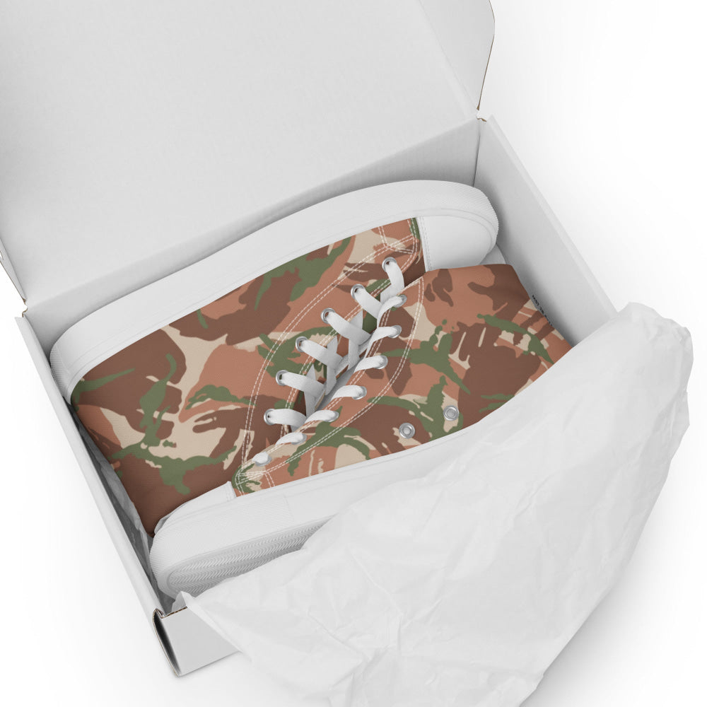 British DPM PECOC CAMO Men’s high top canvas shoes - Mens High Top Canvas Shoes