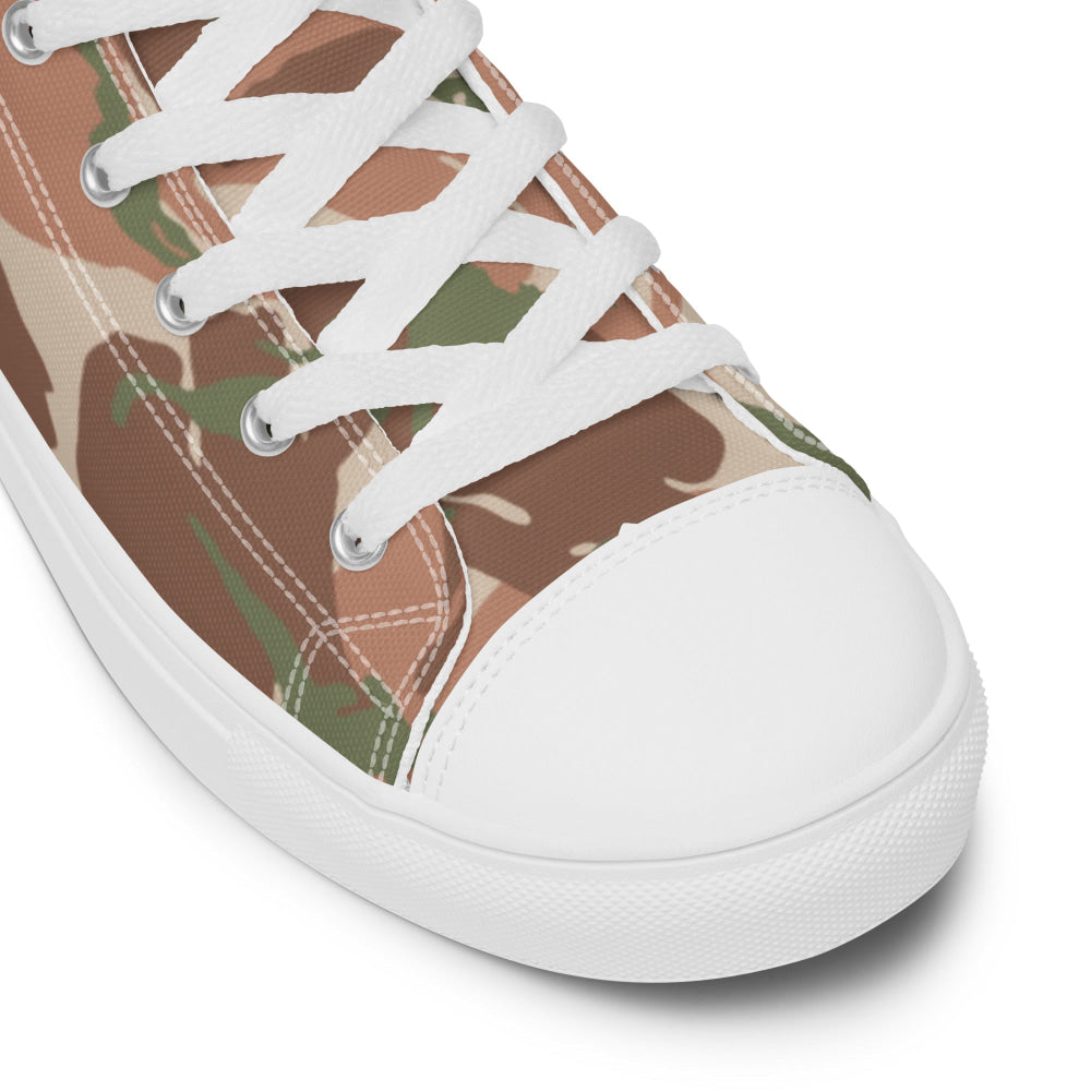 British DPM PECOC CAMO Men’s high top canvas shoes - Mens High Top Canvas Shoes